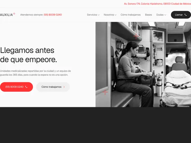 Auxilia, Urgencias a domicilio · Ciudad de México