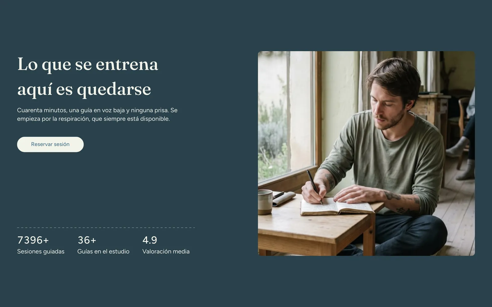 Pantalla 1 de la página de Remanso, bienestar y meditación · querétaro